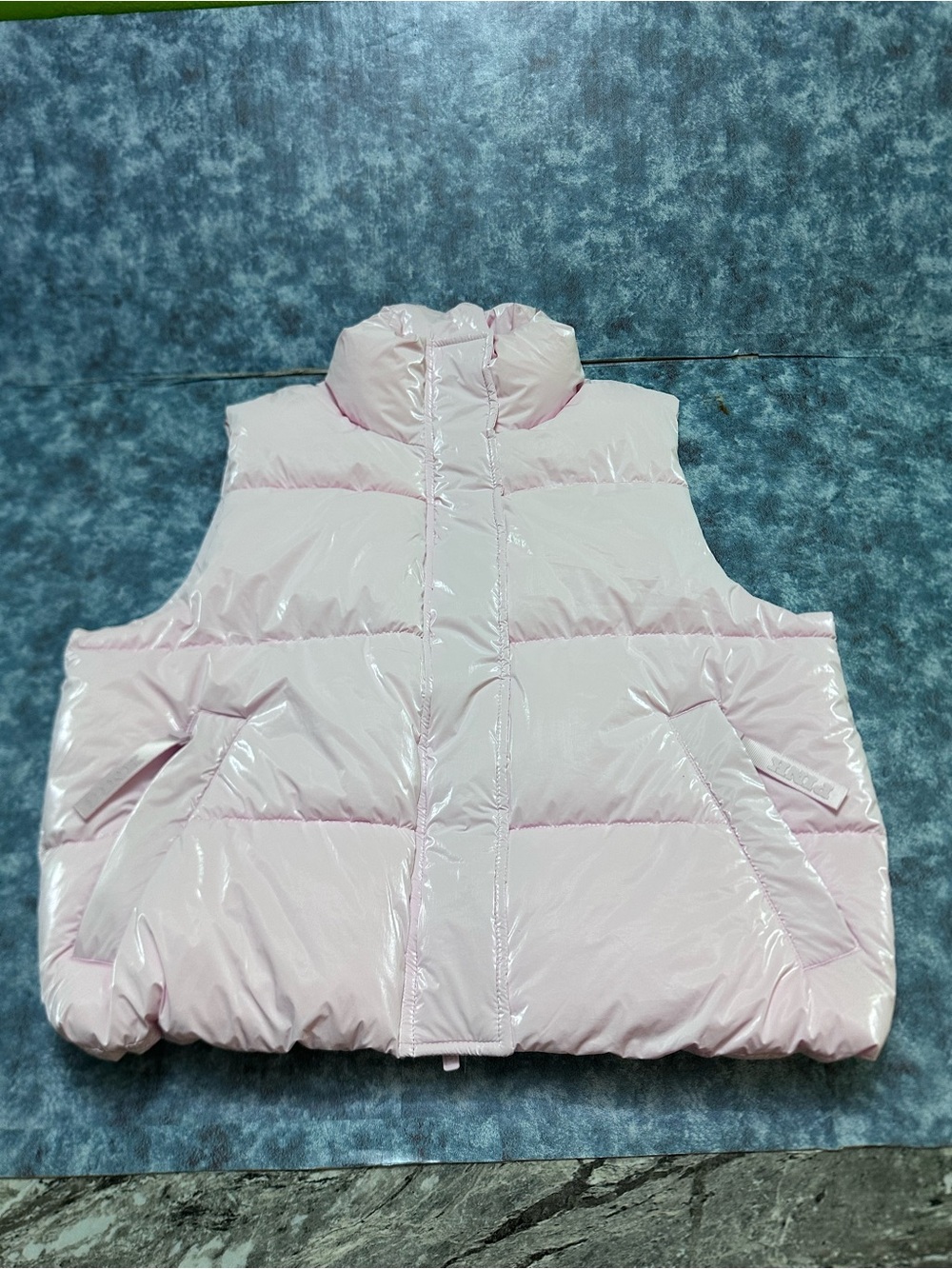 PINK Victoria's Secret Light Pink Quilted Puffer Vest S